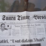 front page Suara Timor Lorosae newspaper 6 Dec 2002